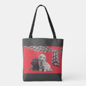 schattige Schotse doodsdruk Tote Bag (Achterkant)