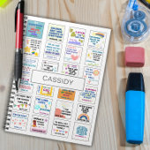 Schattige schriftuur kids geheugen Bijbelvers  Notitieboek