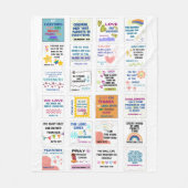 Schattige schriftuur kindergeheugen Bijbelvers Fleece Deken (Voorkant)