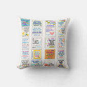 Schattige schriftuur kindergeheugen Bijbelvers Kussen (Voorkant)