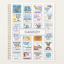 Schattige schriftuur kindergeheugen Bijbelvers  Planner