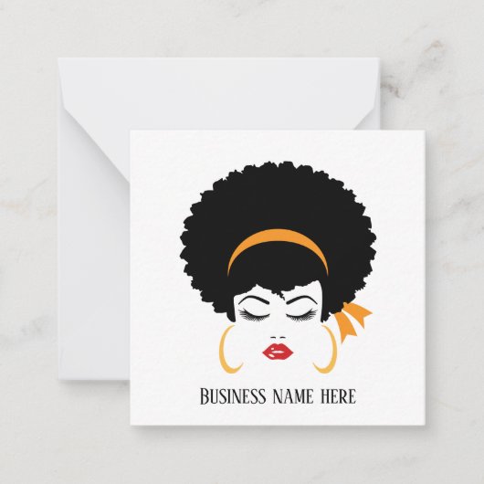 schattige schrijfster voor haar en make-up kunsten notitiekaartje (Voorkant)