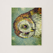  schattige schuur uil illustratie kinderen legpuzzel (Verticaal)