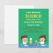 Schattige Science Kids verjaardagsfeestjes Kaart (Voorkant / Achterkant)