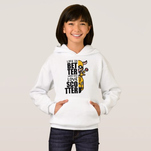 Schattige Scooter Goat Design (Voorkant volledig)