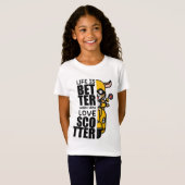 Schattige Scooter Goat Design T-shirt (Voorkant volledig)