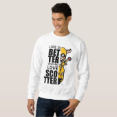 Schattige Scooter Goat Design Trui (Voorkant volledig)