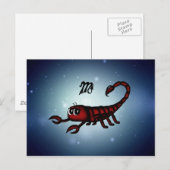 schattige Scorpio Briefkaart (Voorkant / Achterkant)
