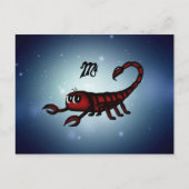 schattige Scorpio Briefkaart (Voorkant)