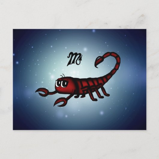 schattige Scorpio Briefkaart (Voorkant)