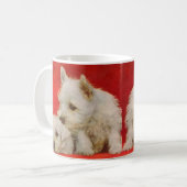 schattige Scottie hond puppies Koffiemok (Voorkant links)