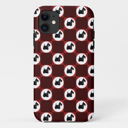 Schattige Scottie Honden Case-Mate iPhone Case (Achterkant)
