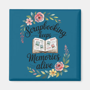 Schattige scrapbooking magneet