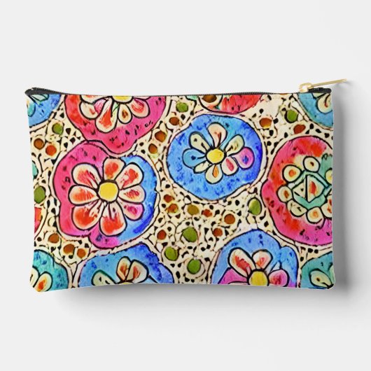 Schattige script artistiek mozaïekpatroon kleurrij etui (Achterkant)