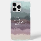 Schattige script blauwgroen paarse ombre typografi Case-Mate iPhone case (Achterkant)