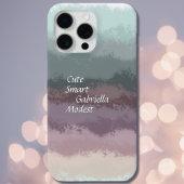 Schattige script blauwgroen paarse ombre typografi Case-Mate iPhone case