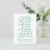 Schattige script Irish Toast St. Patrick's Day Briefkaart (Staand voorkant)