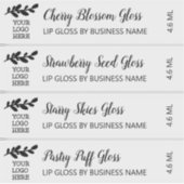 Schattige script met Logo Clean Lip Gloss Make-up Sticker (Voorkant)