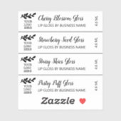 Schattige script met Logo Clean Lip Gloss Make-up  Sticker (Vel)