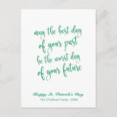 Schattige script Old Irish Blessing St. Patrick's Briefkaart (Voorkant)