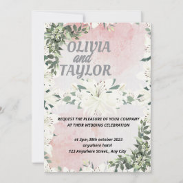 Schattige script uitnodiging bruiloft