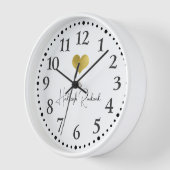 Schattige scriptnaam gouden hartmonogram (Hoek)