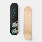 Schattige Seahorse aangepaste naam Persoonlijk Skateboard (Voorkant)