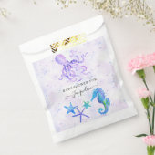 Schattige Seahorse Stafish Octopus Beach Baby show Bedankzakje (Gezegeld)