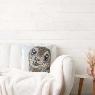 Schattige Seal Pup Portrait Acryl Kussen