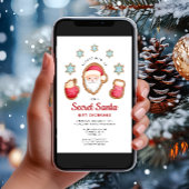 Schattige Secret Santa Kerstfeest Kaart
