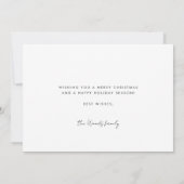 Schattige seizoen Groeten Familiefoto Feestdagenkaart (Achterkant)