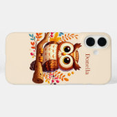 Schattige seizoensuil voeg naam toe Case-Mate iPhone case (Achterkant (horizontaal))