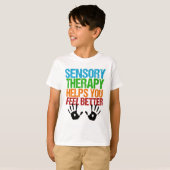 Schattige Sensory Therapie SPD Autisme Grap Kinder T-shirt (Voorkant volledig)