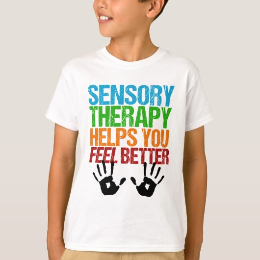 Schattige Sensory Therapie SPD Autisme Grap Kinder T-shirt (Voorkant)