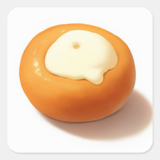 Schattige sereen ontwerp vierkante sticker