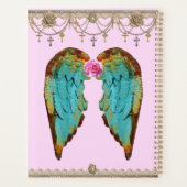 Schattige Shabby Chic Yorkie Angel Puppy Dog Planner (Achterkant)
