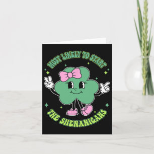 Schattige Shamrock-meisjes die het meest waarschij Kaart