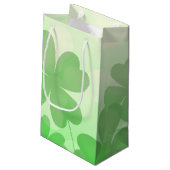 Schattige Shamrock-ontwerp Klein Cadeauzakje (Achterkant Gekanteld)