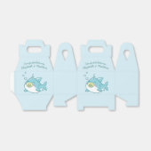 Schattige Shark Baby shower Kawaii Bedankdoosjes (Uitgevouwen)
