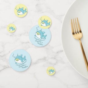 Schattige Shark Baby shower Kawaii Confetti