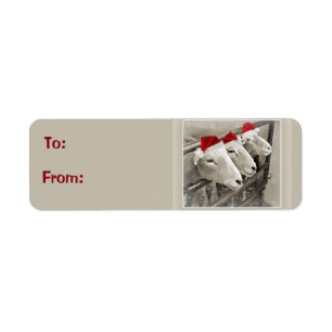 Schattige Sheep Holiday Gift Labels