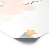 Schattige Sheep Twinkle Twinkle Baby shower Welkom Poster (Hoek)