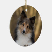 Schattige Sheltie Keramisch Ornament (Rechts)