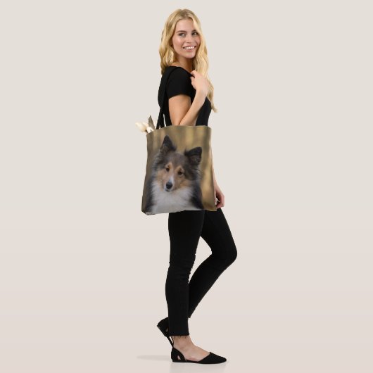 Schattige Sheltie Pup Tote Bag (Op model)