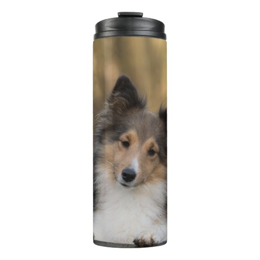 Schattige Sheltie Thermosbeker (Voorkant)