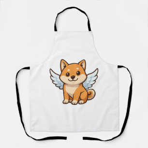 Schattige Shiba Inu engel cartoon hond geluk Schort