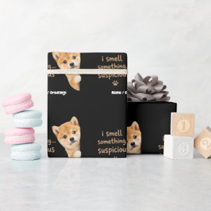 Schattige Shiba Inu Puppy Grappige Geur Citaat Kaw Cadeaupapier