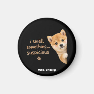 Schattige Shiba Inu Puppy Grappige Geur Citaat Kaw Magneet