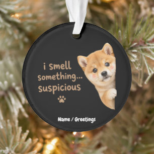 Schattige Shiba Inu Puppy Grappige Geur Citaat Kaw Ornament