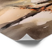 Schattige Shih Tzu Dog Art Print Poster (Hoek)